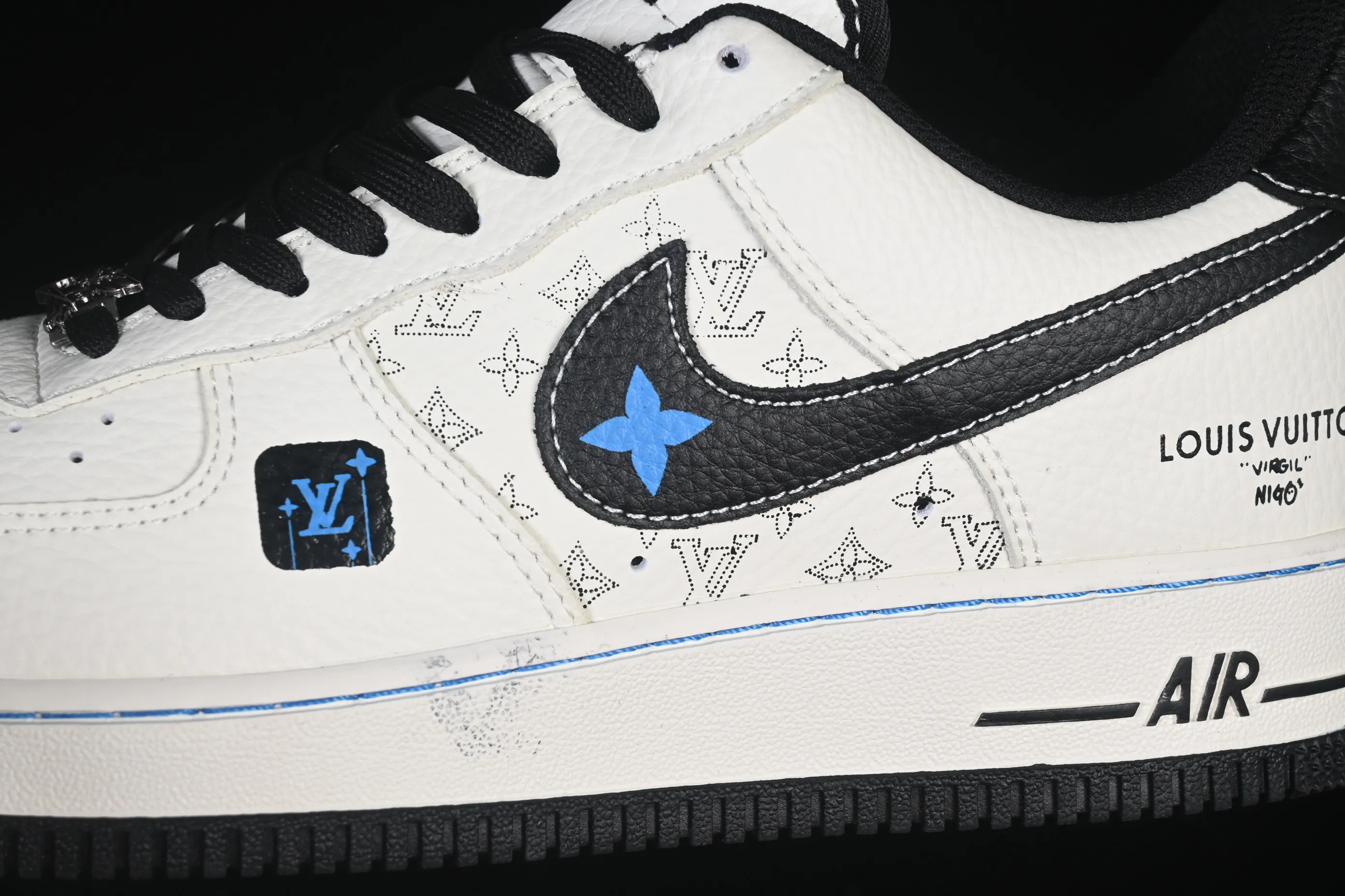 All categories Nk Air Force 1 Air Force series Nk Air Force 1 Low Air Force low-top Nike Air Force 1'07 Low joint white and black print Air Force 1 low-top casual sneakers XY9025-013